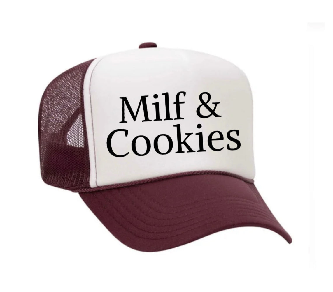 Milf & Cookies Trucker Hat Uncle Bekah’s Inappropriate Trucker Hats