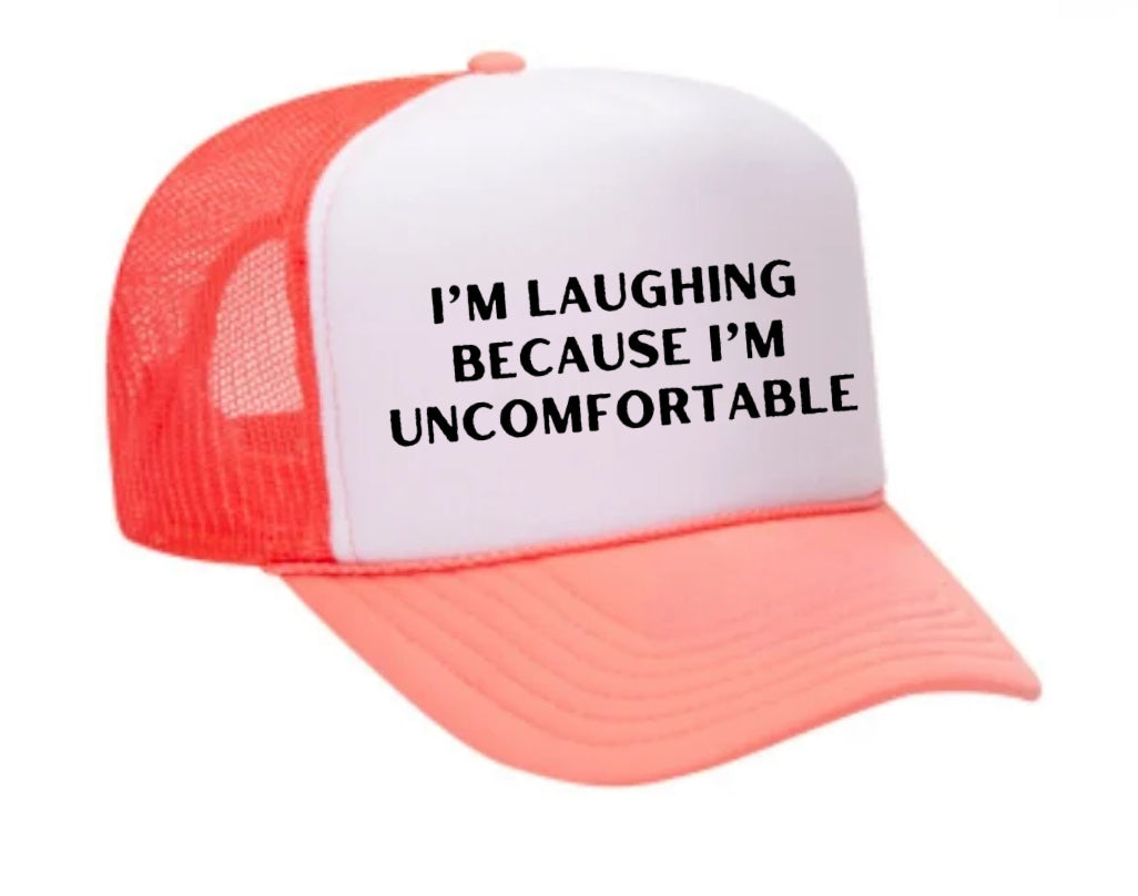 I’m Laughing Because I’m Uncomfortable Trucker Hat Uncle Bekah’s Inappropriate Trucker Hats
