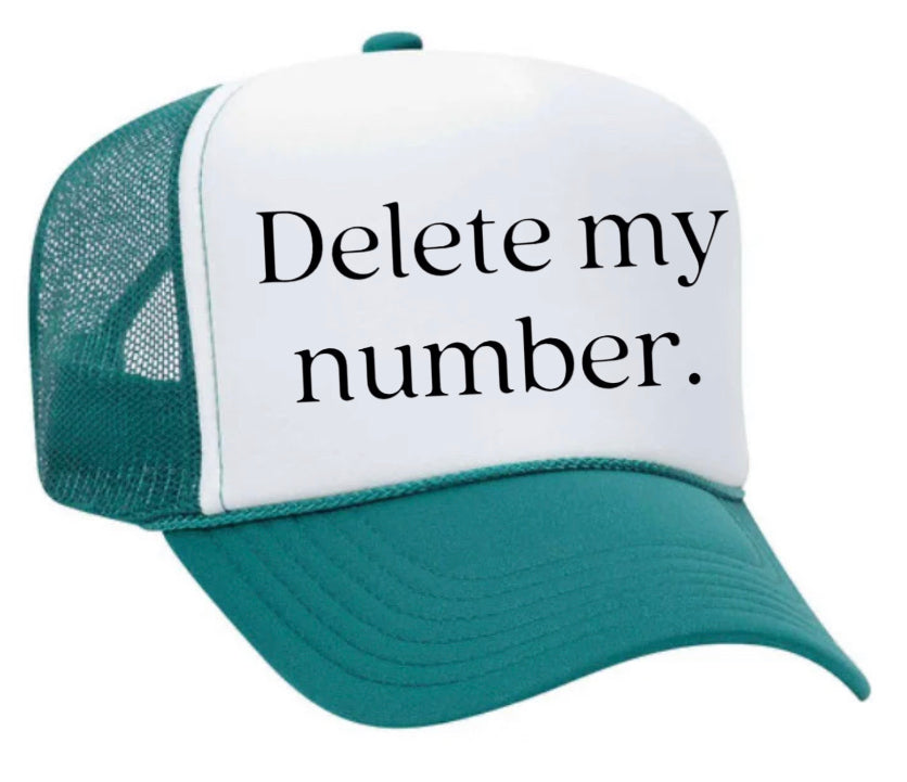 Delete My Number Trucker Hat Uncle Bekah’s Inappropriate Trucker Hats