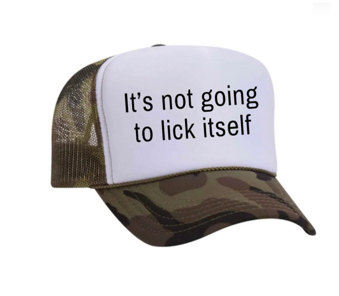It’s Not Going To Lick Itself Trucker Hat Uncle Bekah’s Inappropriate Trucker Hats