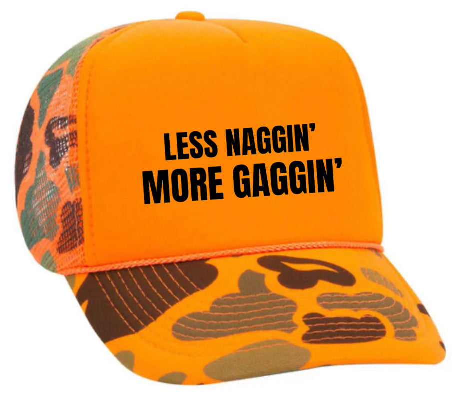 Less Naggin’ More Gaggin’ Trucker Hat Uncle Bekah’s Inappropriate Trucker Hats