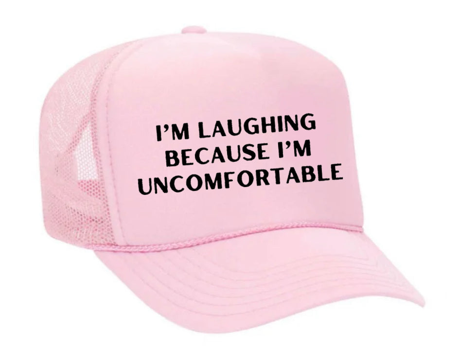 I’m Laughing Because I’m Uncomfortable Trucker Hat Uncle Bekah’s Inappropriate Trucker Hats