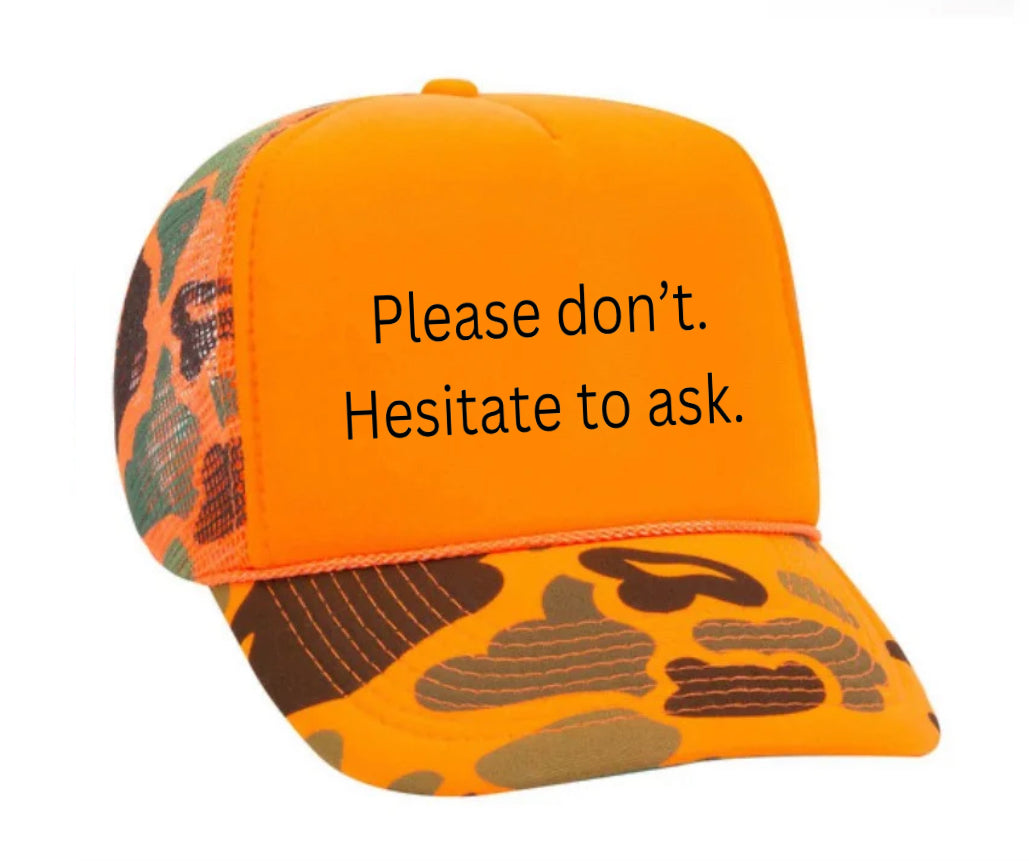 Please Don’t Hesitate To Ask Trucker Hat Uncle Bekah’s Inappropriate Trucker Hats