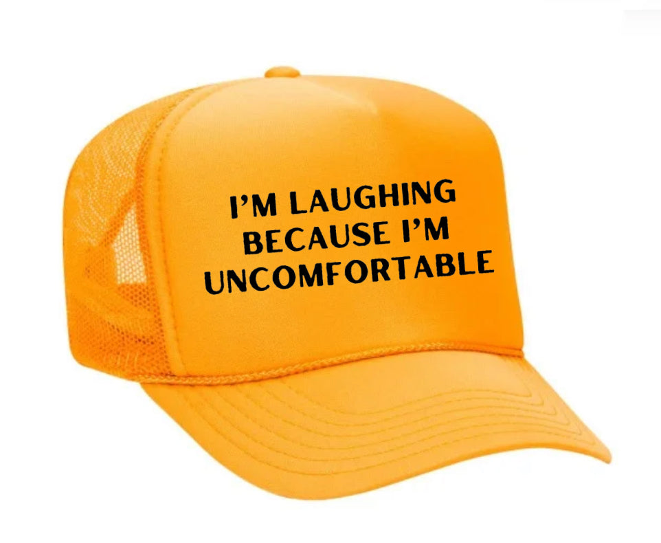I’m Laughing Because I’m Uncomfortable Trucker Hat Uncle Bekah’s Inappropriate Trucker Hats