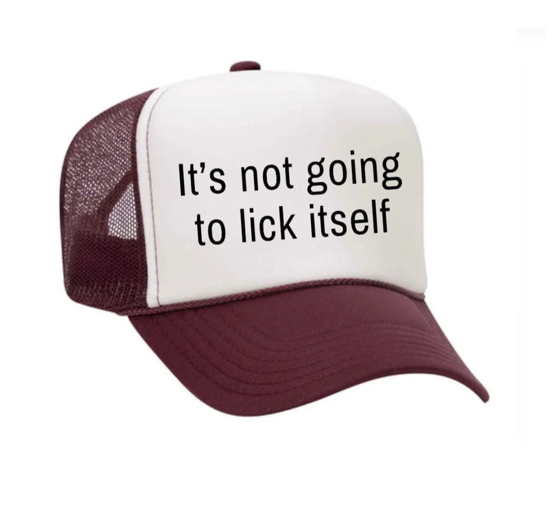 It’s Not Going To Lick Itself Trucker Hat Uncle Bekah’s Inappropriate Trucker Hats