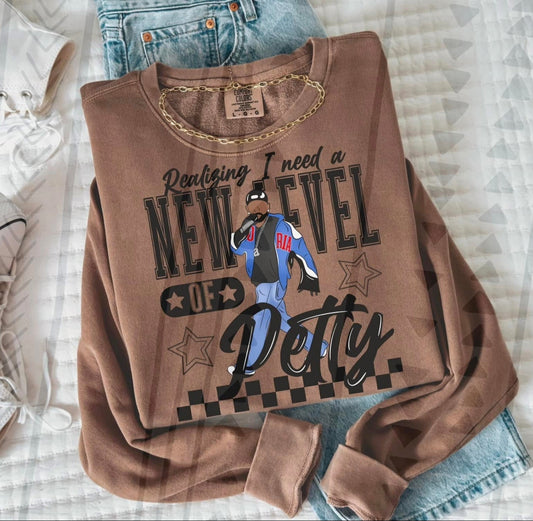 Realizing I Need a New Level of Petty Graphic T-Shirt Gunpowder and Lace Boutique Nac