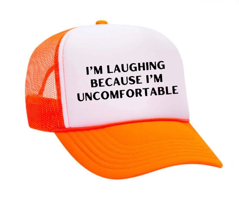 I’m Laughing Because I’m Uncomfortable Trucker Hat Uncle Bekah’s Inappropriate Trucker Hats