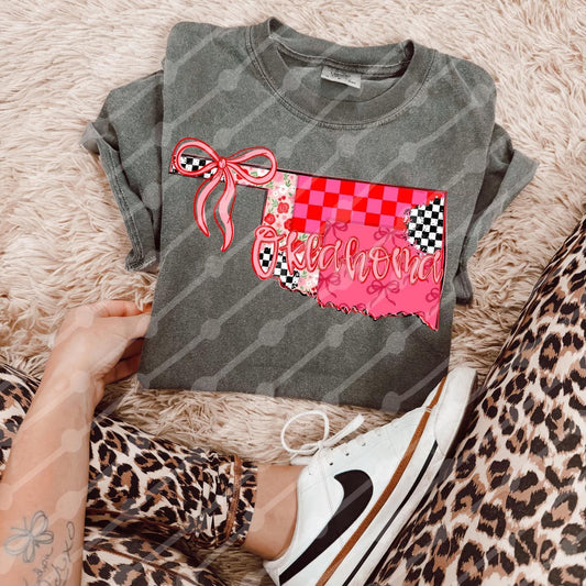 Oklahoma Patchwork Graphic T-Shirt Gunpowder and Lace Boutique Nac