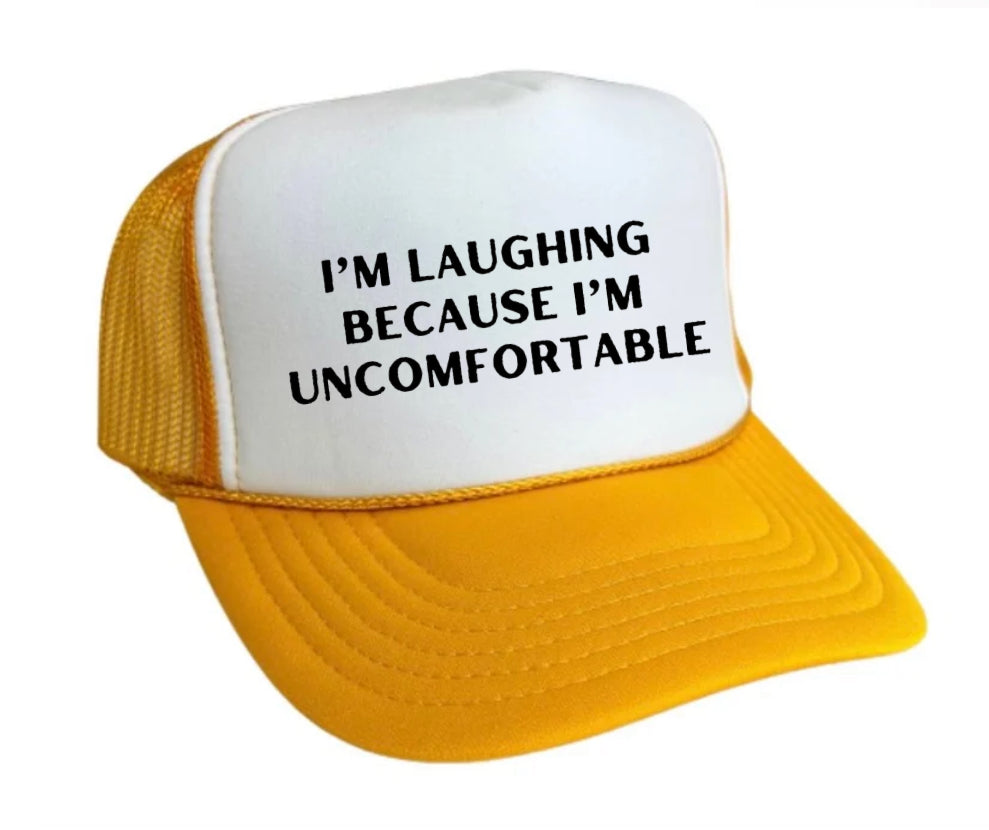 I’m Laughing Because I’m Uncomfortable Trucker Hat Uncle Bekah’s Inappropriate Trucker Hats