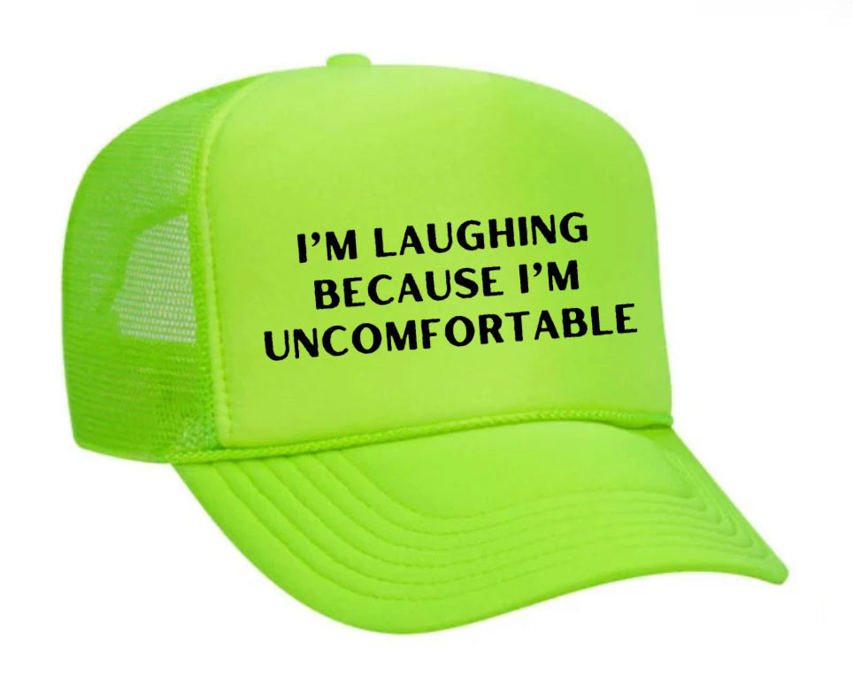 I’m Laughing Because I’m Uncomfortable Trucker Hat Uncle Bekah’s Inappropriate Trucker Hats