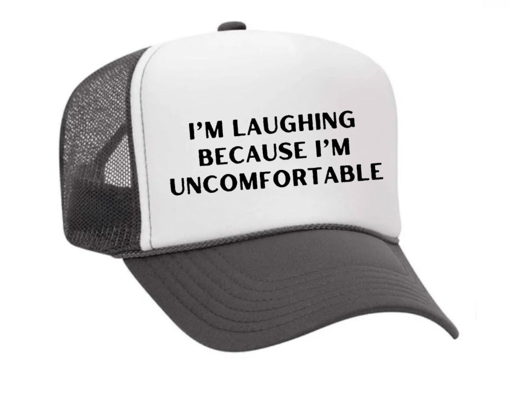I’m Laughing Because I’m Uncomfortable Trucker Hat Uncle Bekah’s Inappropriate Trucker Hats