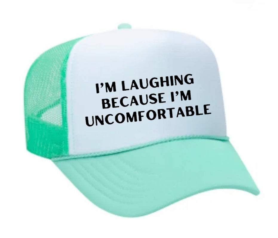 I’m Laughing Because I’m Uncomfortable Trucker Hat Uncle Bekah’s Inappropriate Trucker Hats