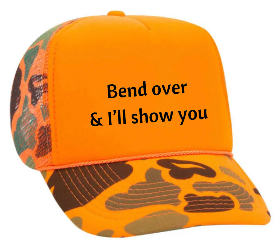 Bend Over & I’ll Show You Trucker Hat Uncle Bekah’s Inappropriate Trucker Hats