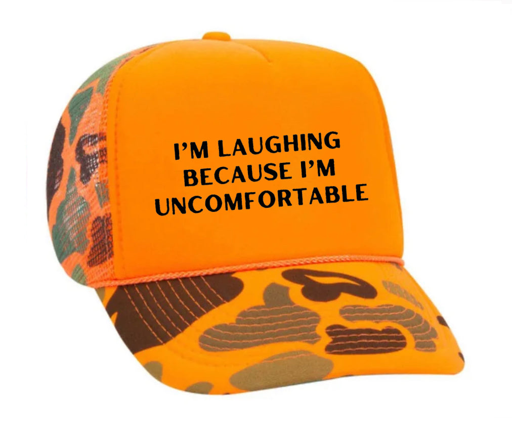 I’m Laughing Because I’m Uncomfortable Trucker Hat Uncle Bekah’s Inappropriate Trucker Hats