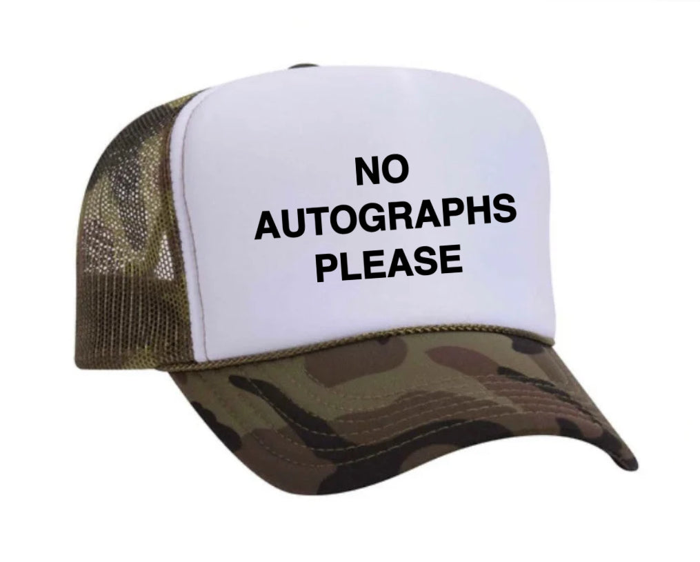 No Autographs Please Trucker Hat Uncle Bekah’s Inappropriate Trucker Hats