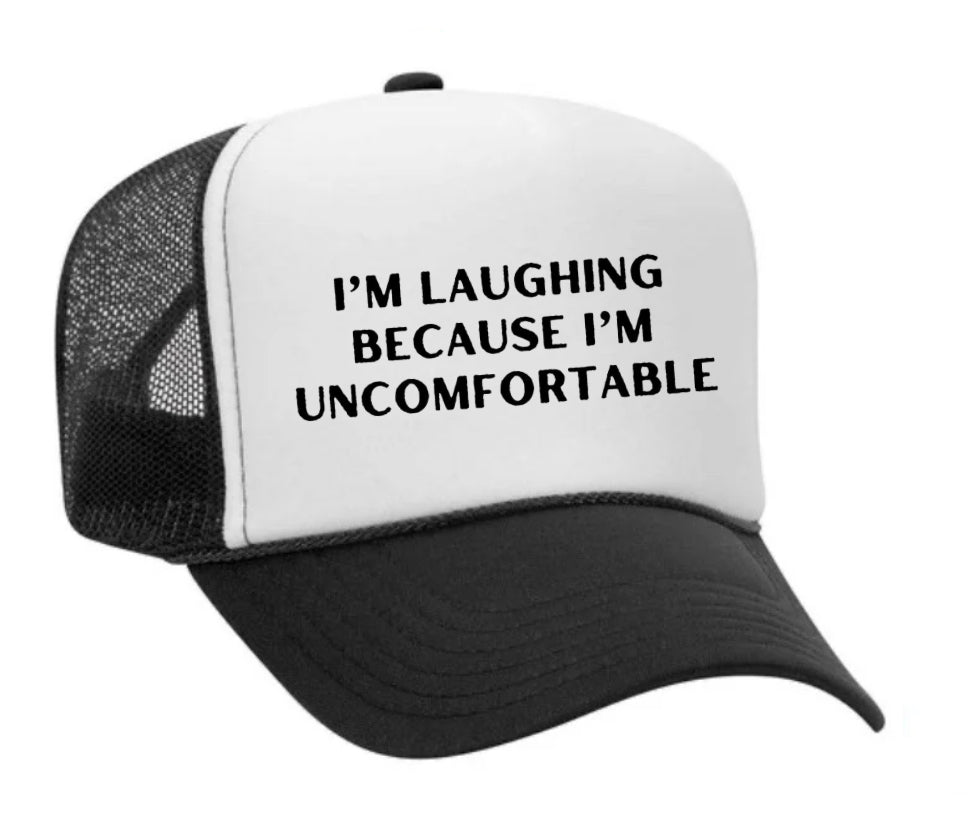 I’m Laughing Because I’m Uncomfortable Trucker Hat Uncle Bekah’s Inappropriate Trucker Hats