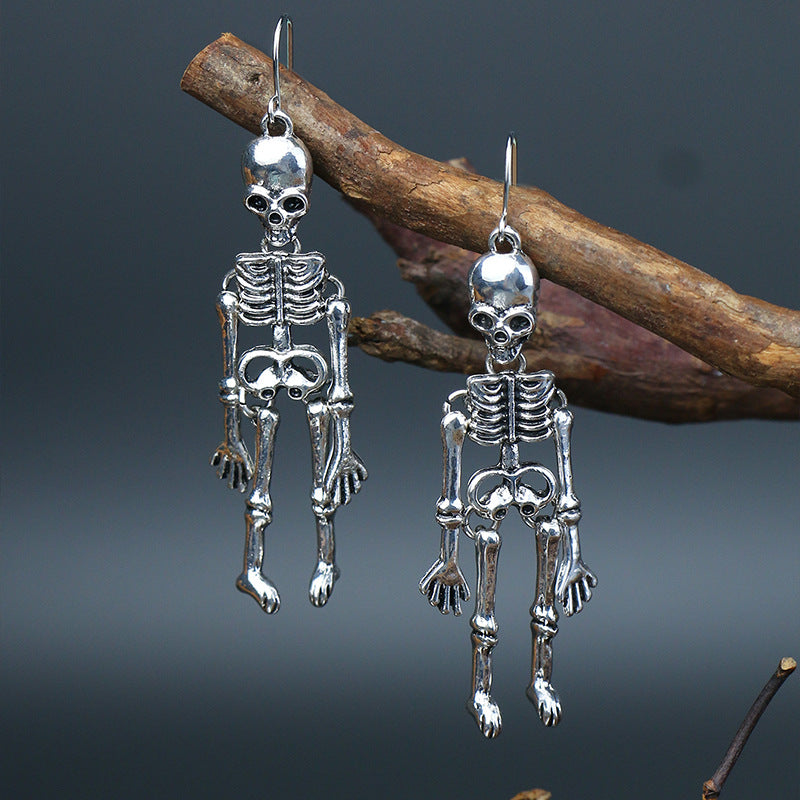 Skeleton Halloween Earrings - Kittybear Krafts