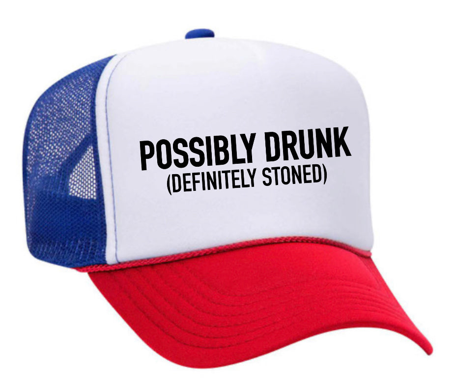 Possibly Drunk (Definitely Stoned) Trucker Hat Uncle Bekah’s Inappropriate Trucker Hats