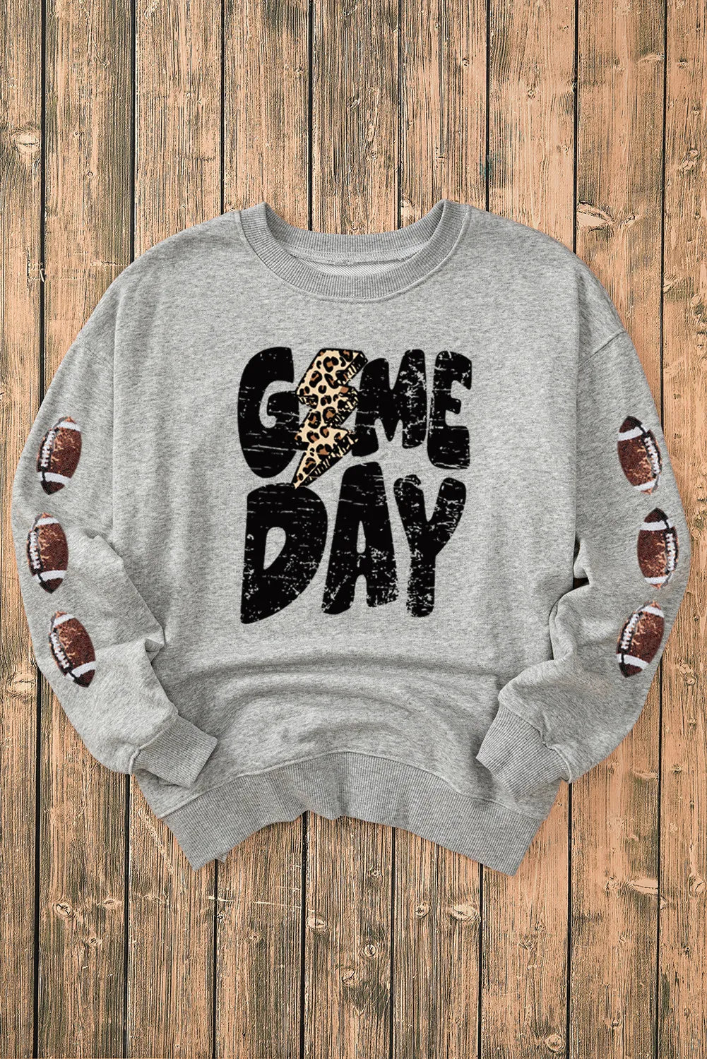 GAME DAY Football Long Sleeve Sweat shirt - Kittybear Krafts