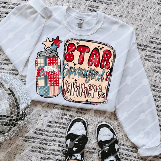 Star-Spangled and Hammered Graphic T-Shirt Gunpowder and Lace Boutique Nac