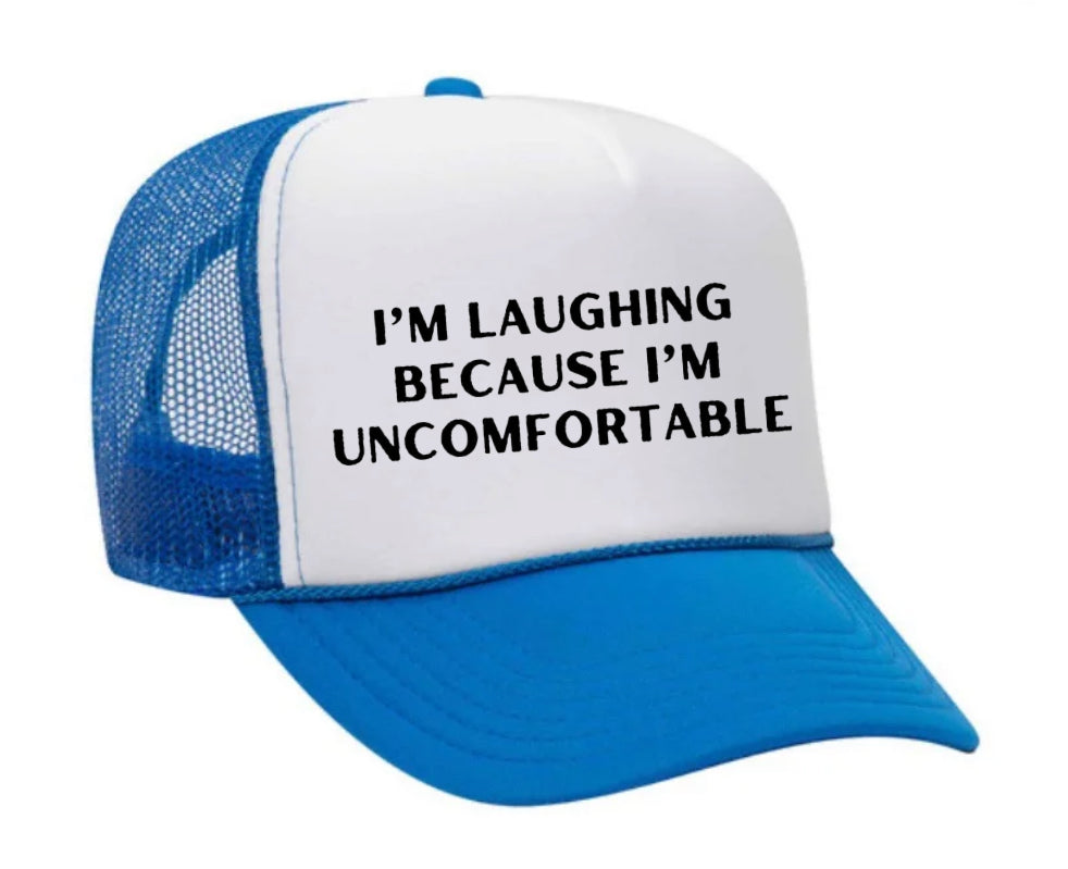 I’m Laughing Because I’m Uncomfortable Trucker Hat Uncle Bekah’s Inappropriate Trucker Hats