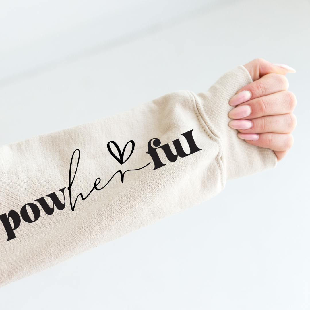 She Overcame Graphic Sweatshirt Tea Shirt Shoppe