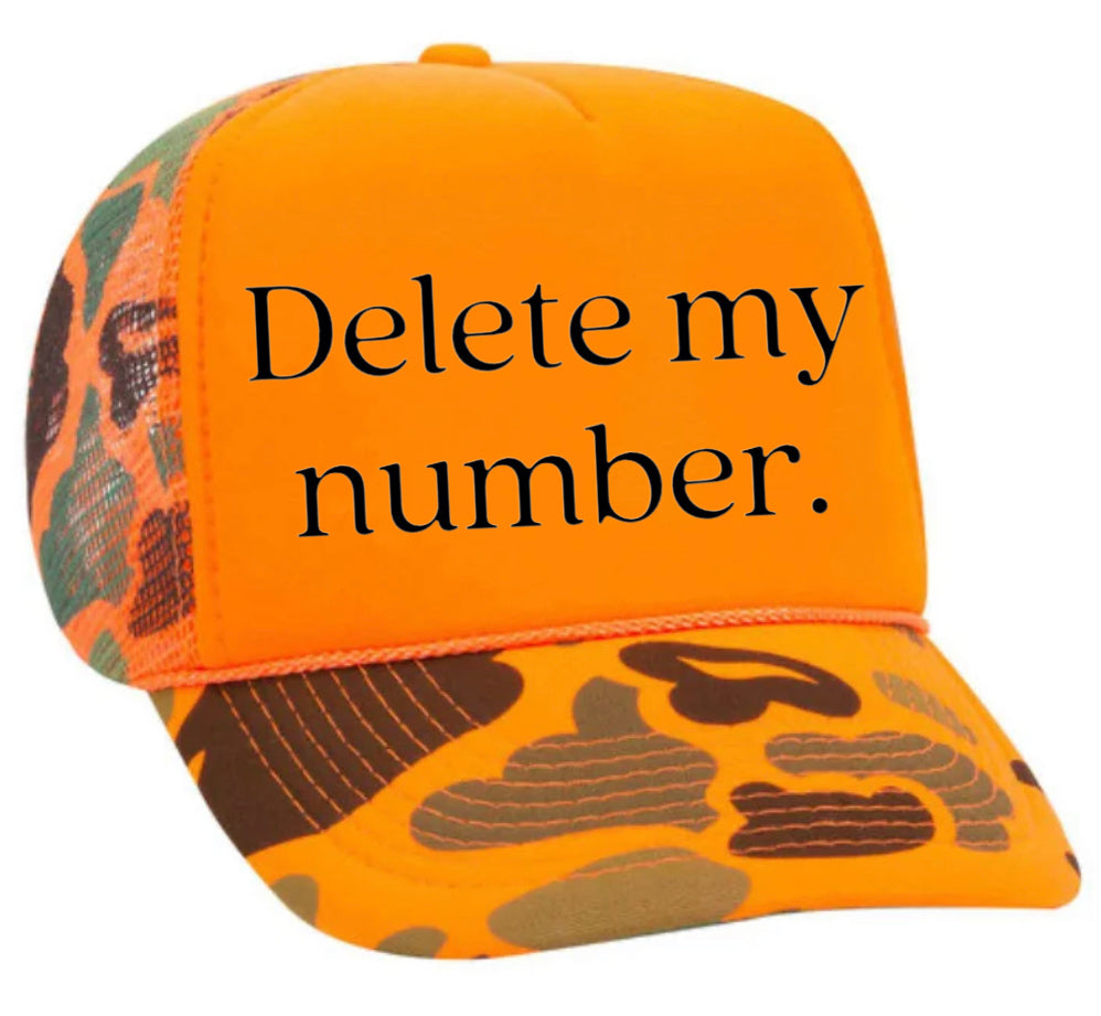 Delete My Number Trucker Hat Uncle Bekah’s Inappropriate Trucker Hats