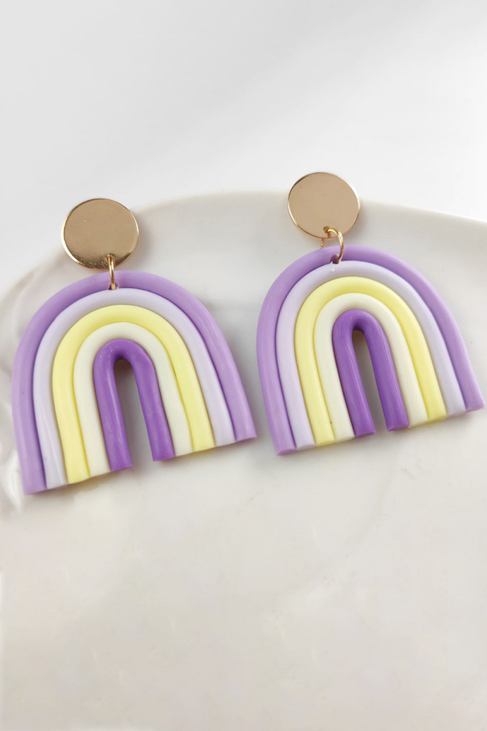 Rainbow Dangle Earrings - Kittybear Krafts