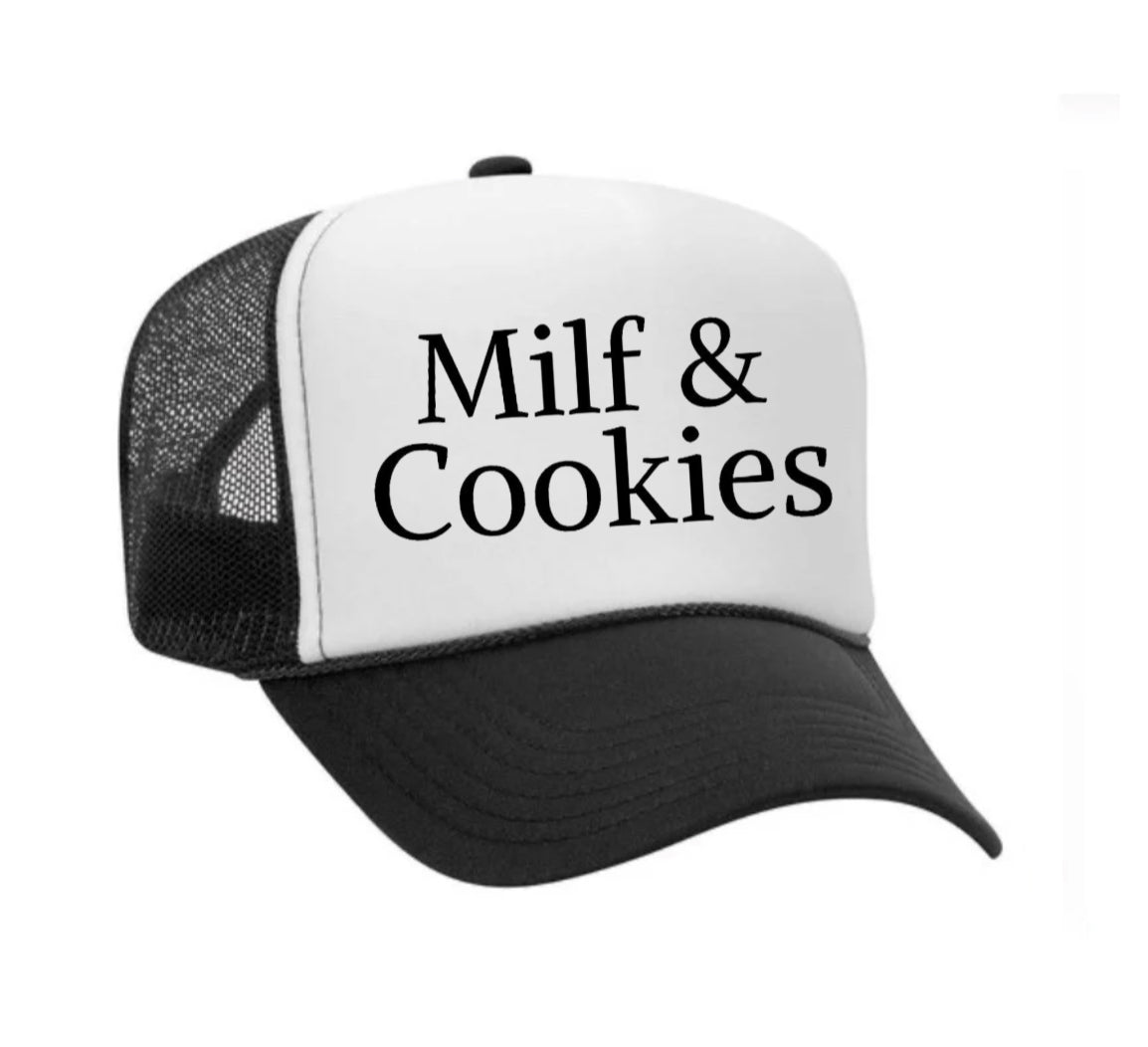 Milf & Cookies Trucker Hat Uncle Bekah’s Inappropriate Trucker Hats