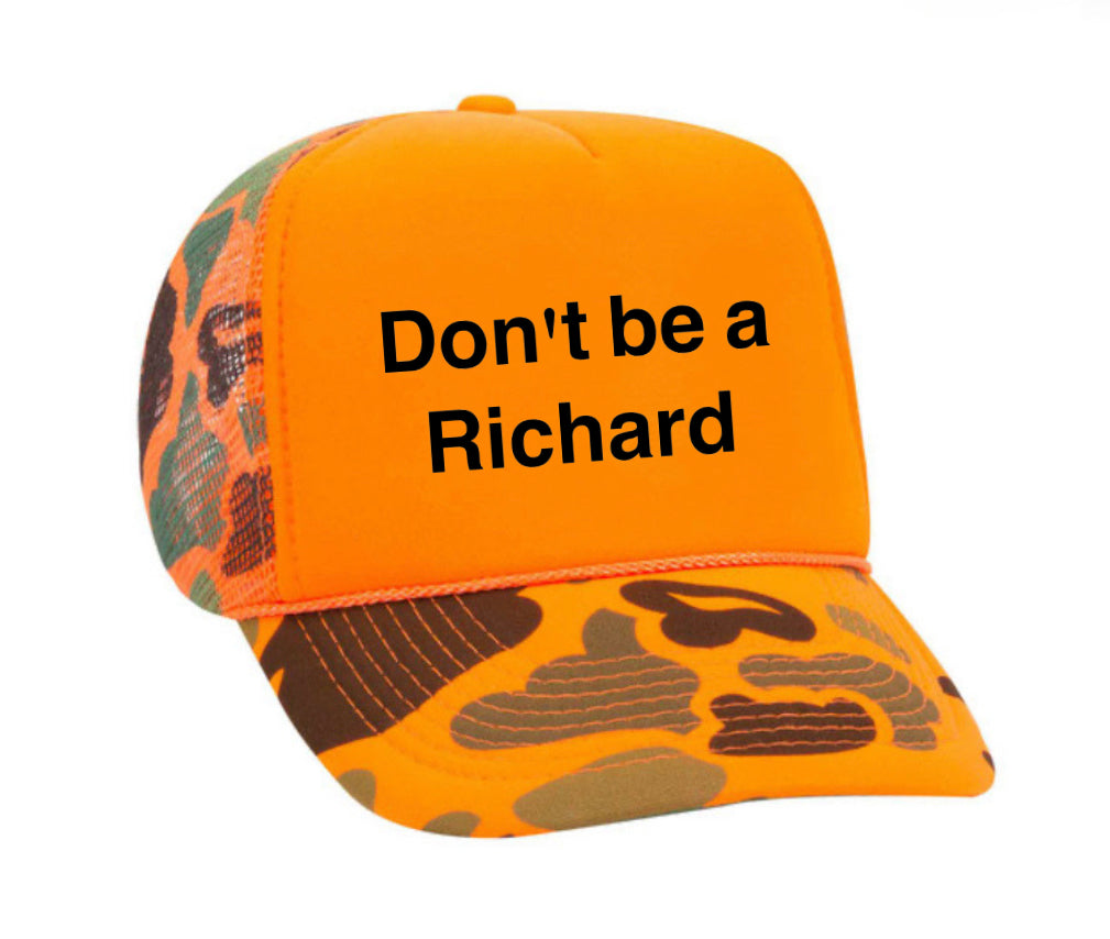 Don't be a Richard Trucker Hat Uncle Bekah’s Inappropriate Trucker Hats