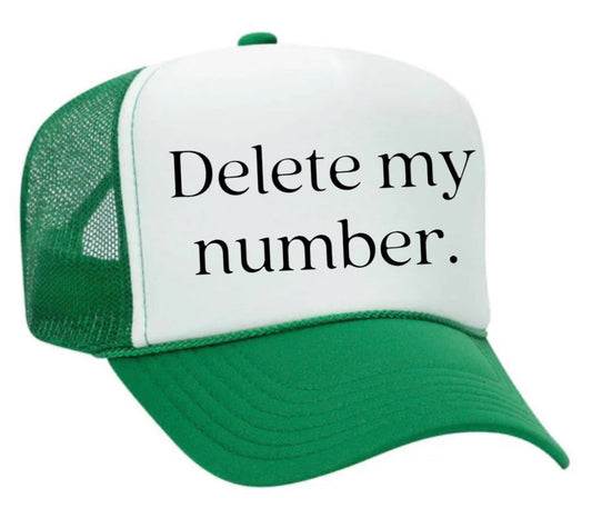 Delete My Number Trucker Hat Uncle Bekah’s Inappropriate Trucker Hats
