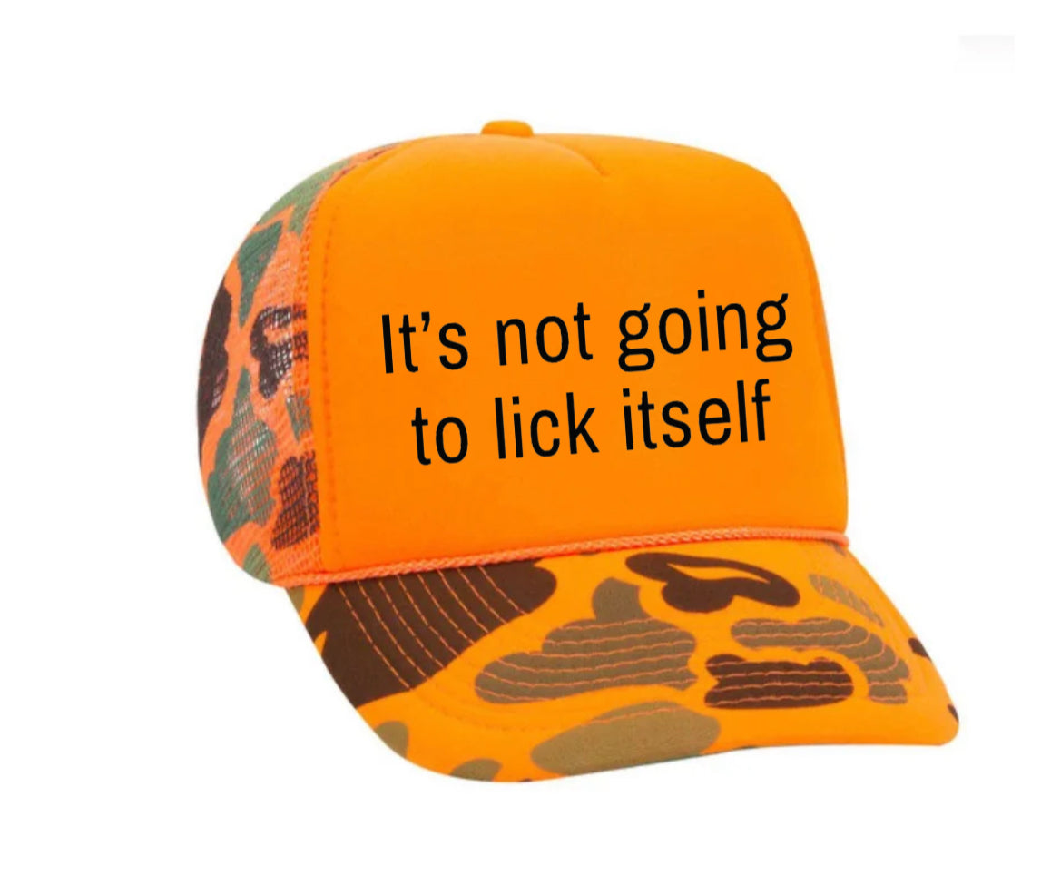 It’s Not Going To Lick Itself Trucker Hat Uncle Bekah’s Inappropriate Trucker Hats