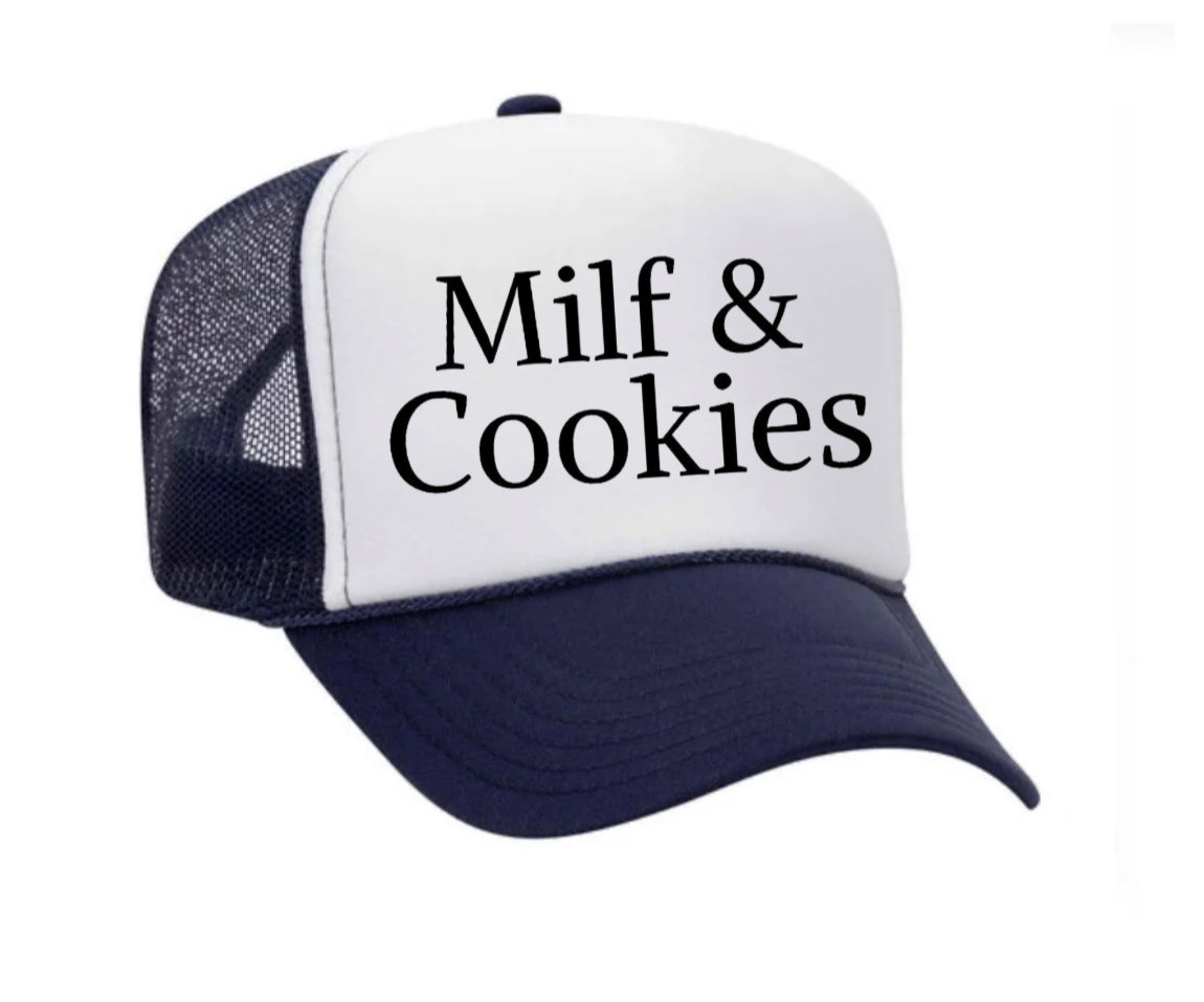 Milf & Cookies Trucker Hat Uncle Bekah’s Inappropriate Trucker Hats