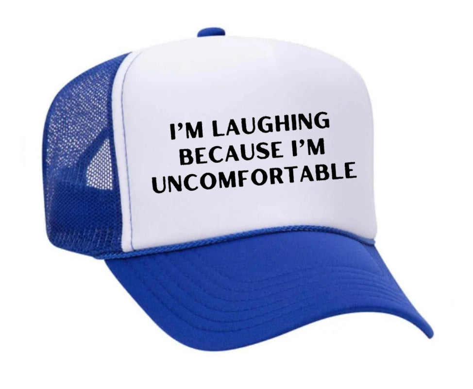 I’m Laughing Because I’m Uncomfortable Trucker Hat Uncle Bekah’s Inappropriate Trucker Hats