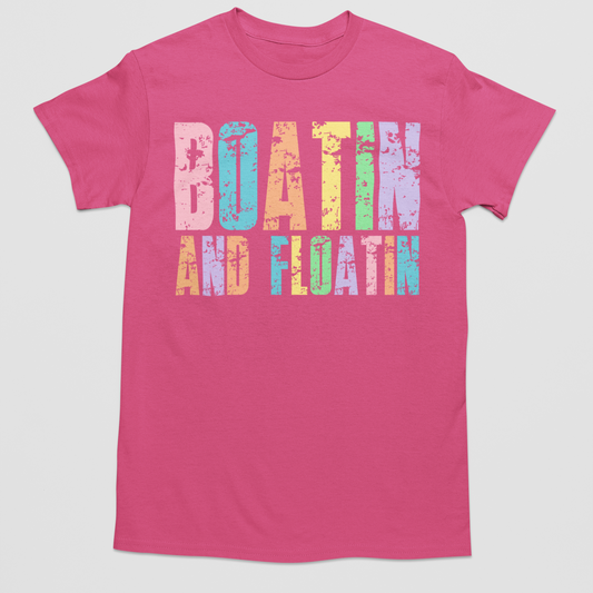 Lake Daze Vibes Boatin and Floatin Graphic Tee T-Shirt