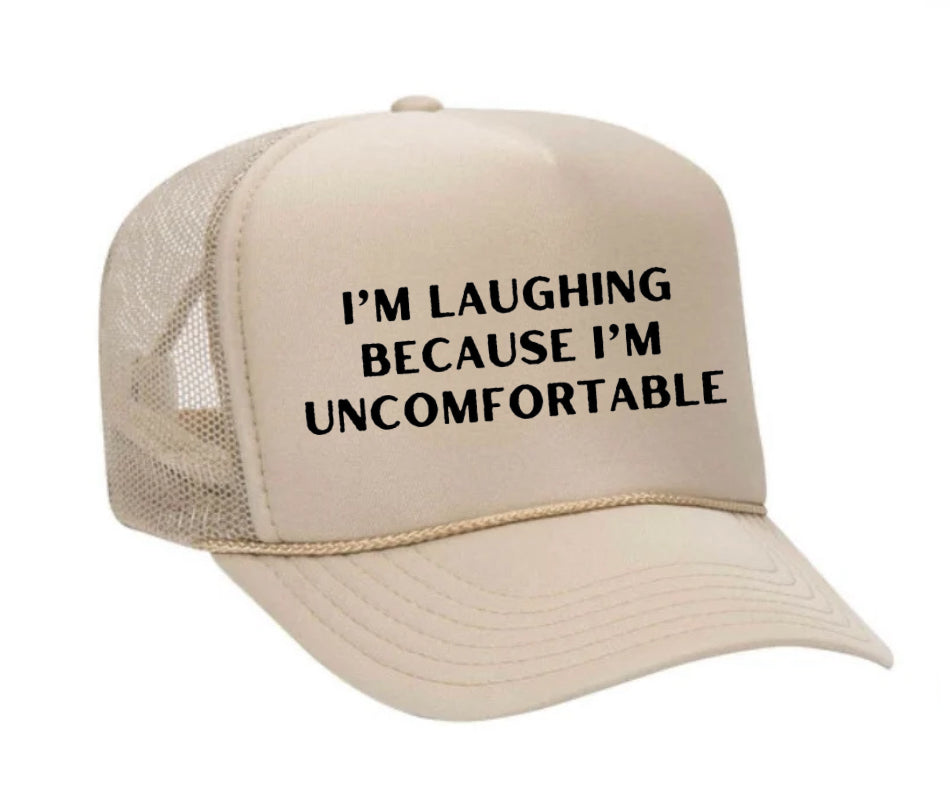 I’m Laughing Because I’m Uncomfortable Trucker Hat Uncle Bekah’s Inappropriate Trucker Hats