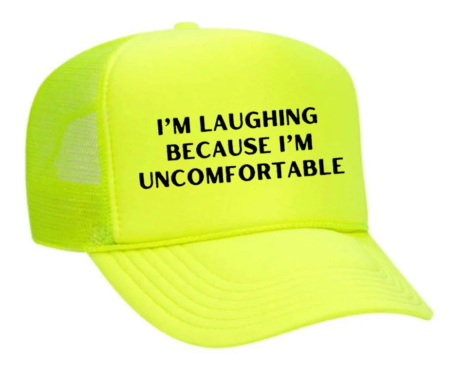 I’m Laughing Because I’m Uncomfortable Trucker Hat Uncle Bekah’s Inappropriate Trucker Hats