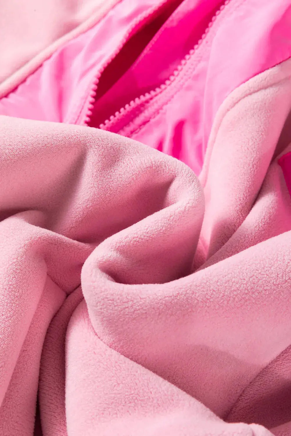 Color Block Half Zip Long Sleeve Hoodie Trendsi