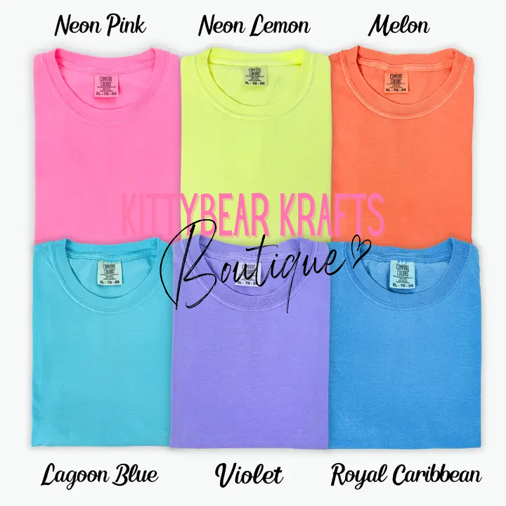 Sunkissed Graphic Neon Comfort Colors Tee T-Shirt