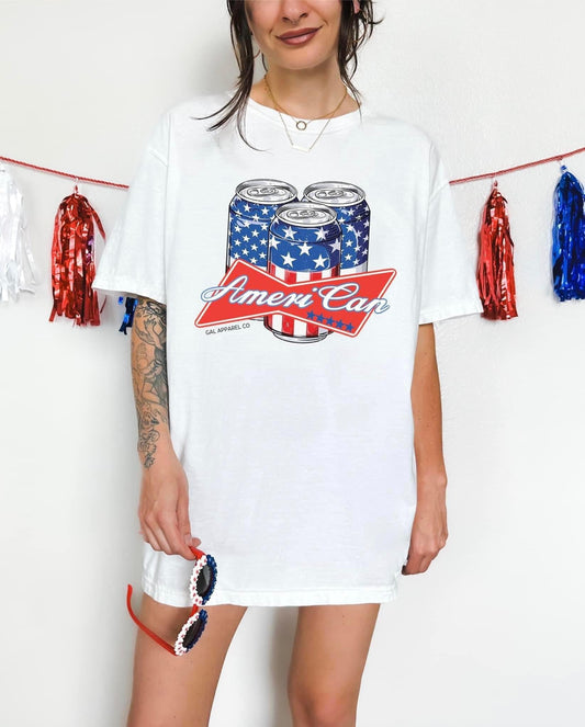 Ameri Can Patriotic Graphic Tee T-Shirt Gunpowder and Lace Boutique Nac