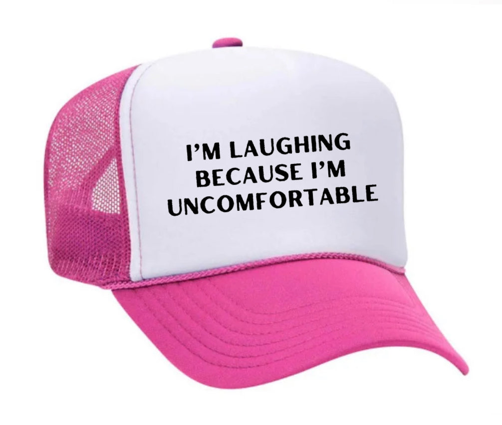 I’m Laughing Because I’m Uncomfortable Trucker Hat Uncle Bekah’s Inappropriate Trucker Hats