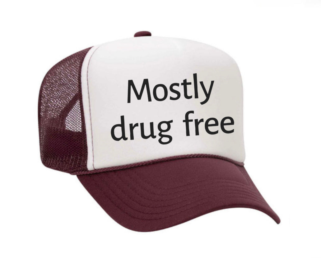 Mostly Drug Free Trucker Hat Uncle Bekah’s Inappropriate Trucker Hats