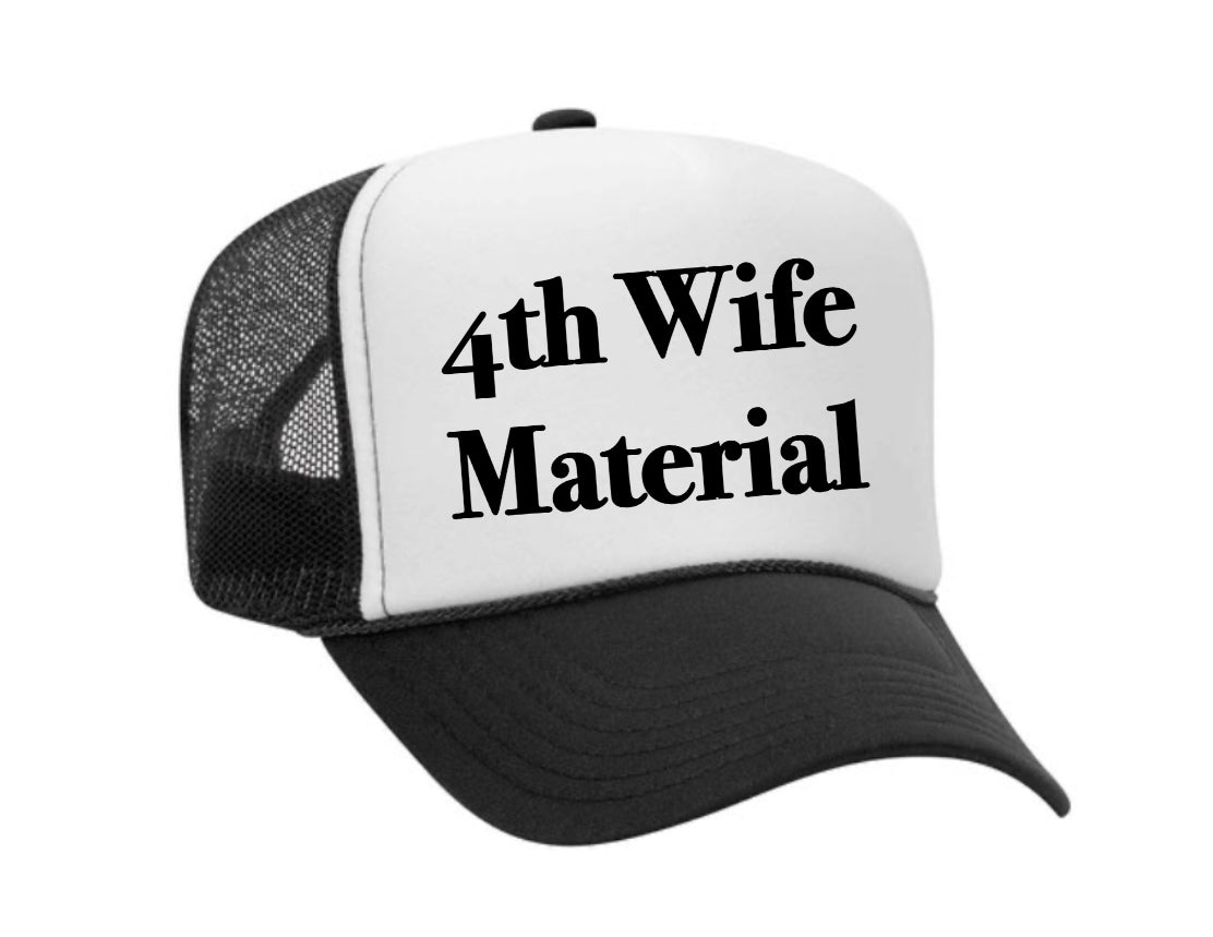 4th Wife Material Trucker Hat Uncle Bekah’s Inappropriate Trucker Hats