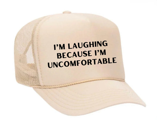 I’m Laughing Because I’m Uncomfortable Trucker Hat Uncle Bekah’s Inappropriate Trucker Hats