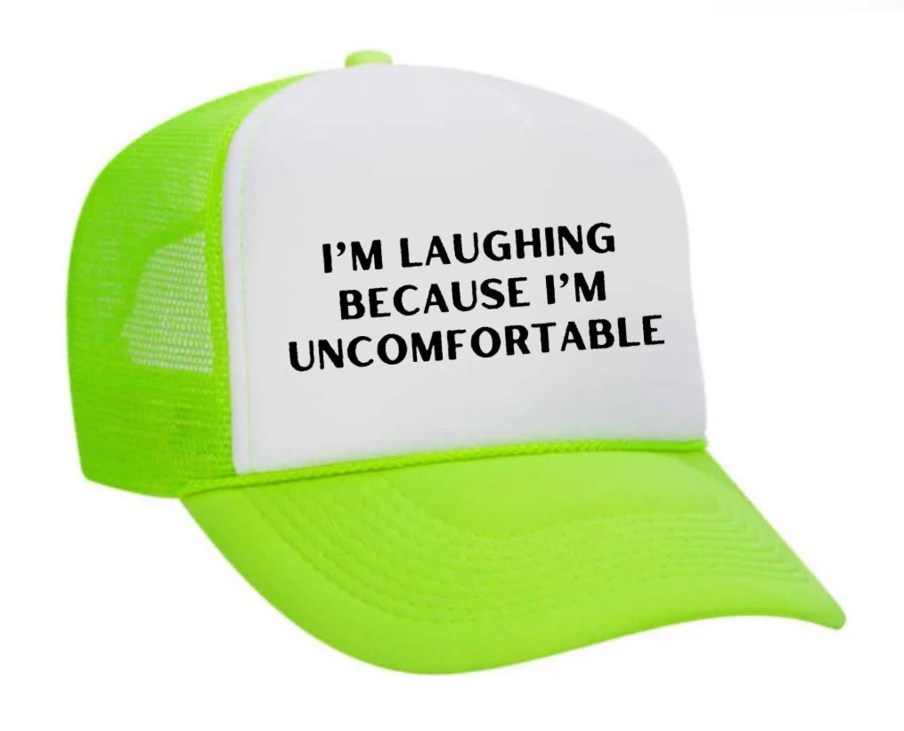 I’m Laughing Because I’m Uncomfortable Trucker Hat Uncle Bekah’s Inappropriate Trucker Hats
