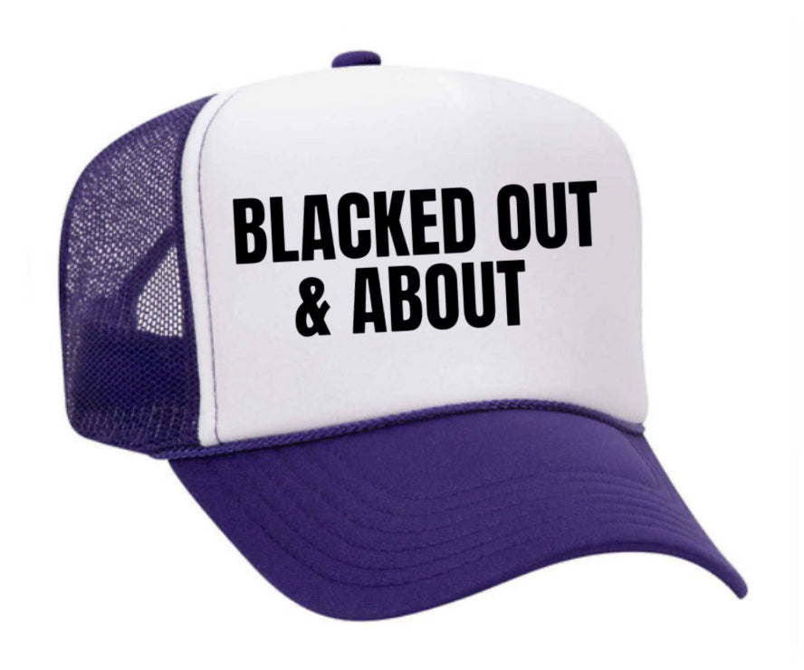 Blacked Out & About Trucker Hat Uncle Bekah’s Inappropriate Trucker Hats
