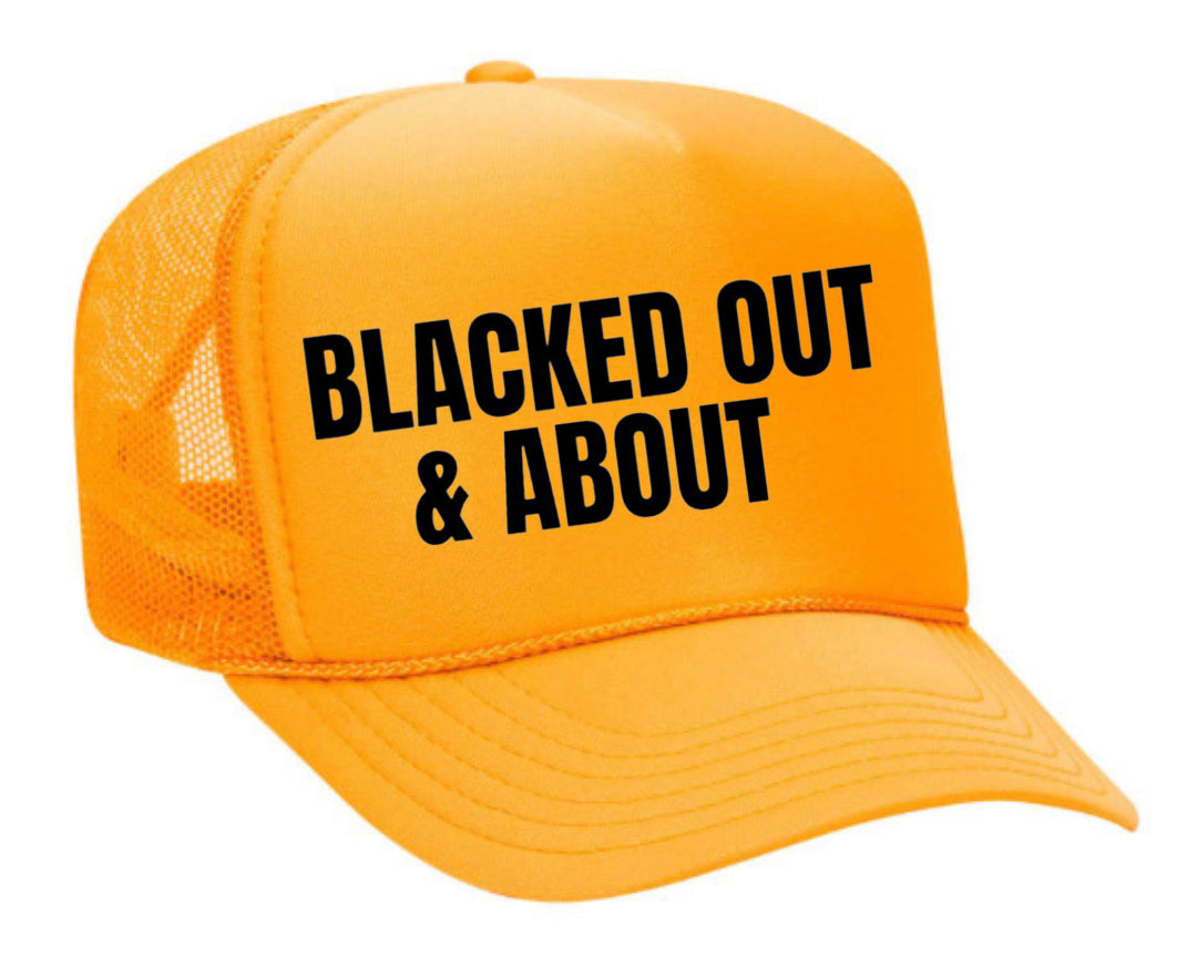 Blacked Out & About Trucker Hat Uncle Bekah’s Inappropriate Trucker Hats