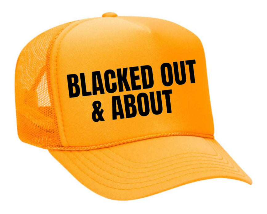 Blacked Out & About Trucker Hat Uncle Bekah’s Inappropriate Trucker Hats