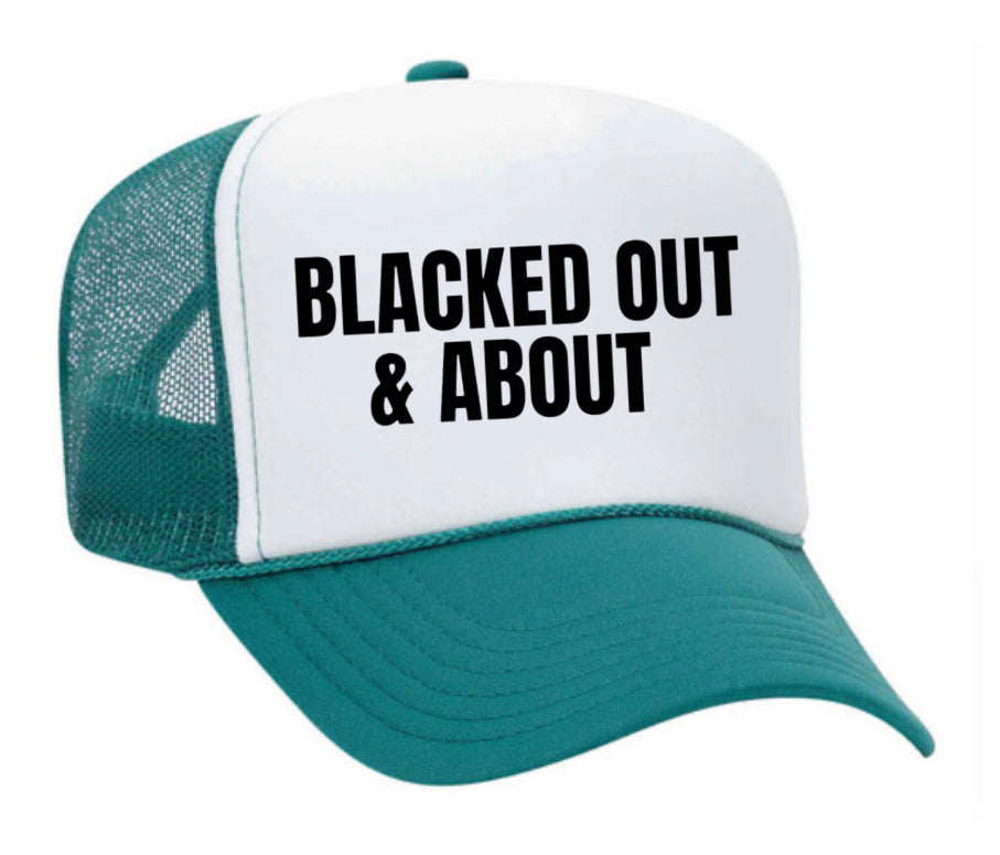 Blacked Out & About Trucker Hat Uncle Bekah’s Inappropriate Trucker Hats