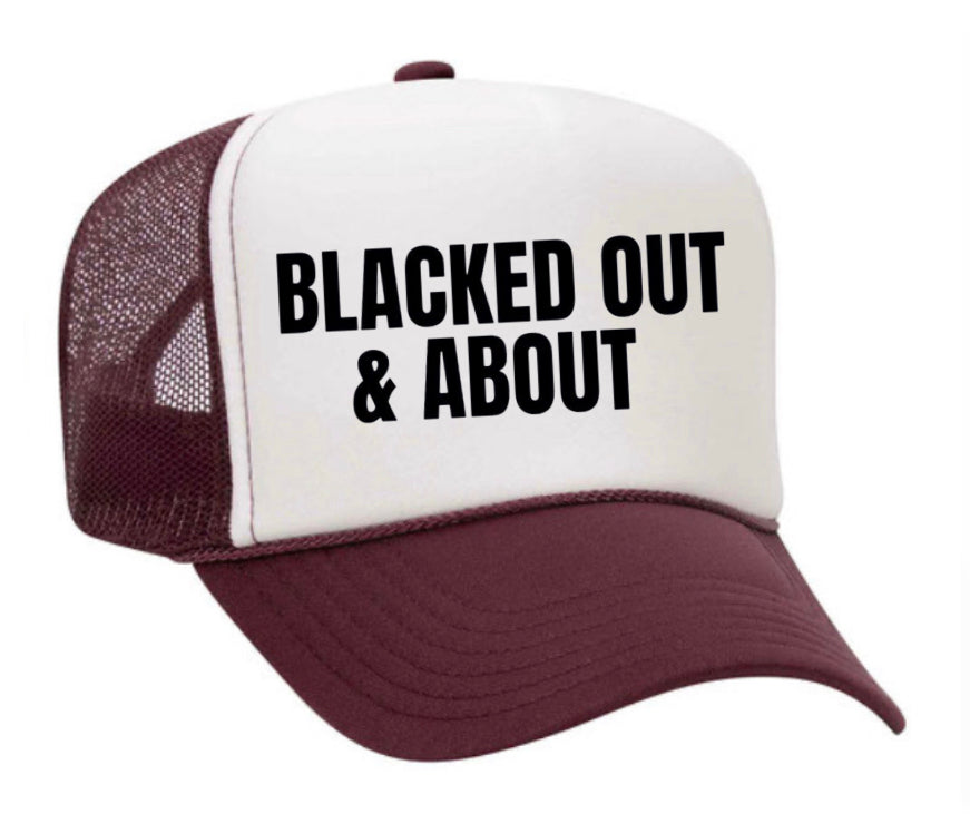 Blacked Out & About Trucker Hat Uncle Bekah’s Inappropriate Trucker Hats